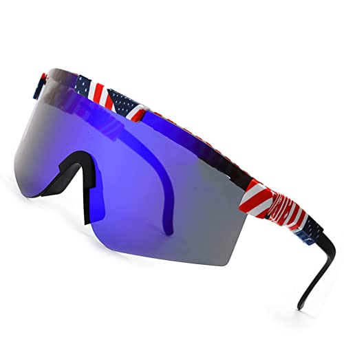 ZHABAO Polarisierte Sport-Sonnenbrille für Männer und Frauen, coole Sonnenbrille für Outdoor Baseball Radfahren Laufen Fischen (E04) von ZHABAO