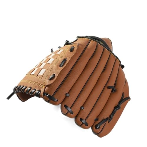 Baseball Handschuhe Outdoor-Sport-Baseball-Handschuh, Softball-Übungsausrüstung, Größe 9,5/10,5/11,5/12,5, Linke Hand, for Erwachsene, Männer, Frauen, Training Baseballhandschuh(Color:Brown(10.5)) von ZHAOYUQI
