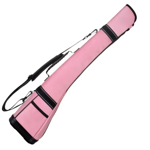 Golf-Tragebags Golftasche, ultraleichtes Nylon, bietet Platz for 4–5 Golfplätze, großes Fassungsvermögen, komfortable Original-Golftasche(Color:Pink) von ZHAOYUQI