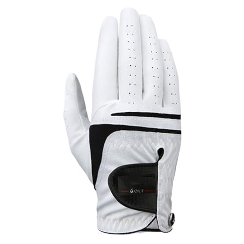 ZHAOYUQI Golfhandschuhe Golfhandschuhe + PU-Lederhandschuh Links rechts Hand 1 Stück mit Golfball Golfhandschuhe Damen(Color:Right Hand,Größe:Size 27-XX-Large) von ZHAOYUQI