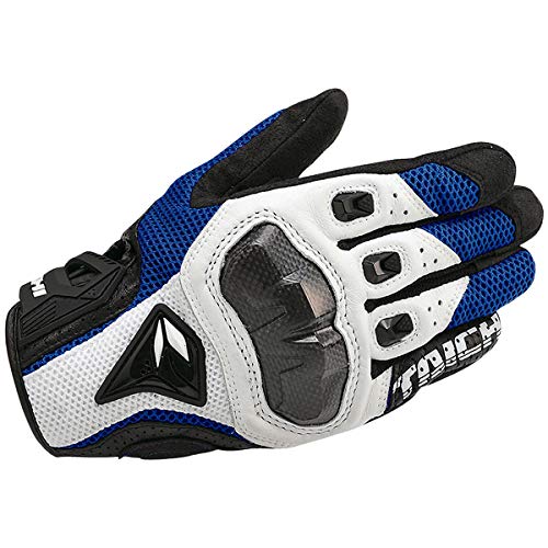 ZHAOYUQI Motorradhandschuhe Atmungsaktive Leder-Motorradhandschuhe Racing-Handschuhe Motocross-Handschuhe Handschuhe Motorrad Handschuhe (Color : 391 Blue, Größe : XL) von ZHAOYUQI