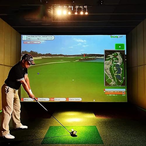 4 Größen, Indoor-Golfsimulator für den privaten und gewerblichen Gebrauch, inklusive HD-Schlagschutz, geeignet für die Verwendung mit Allen Golf-Startmonitoren für das Golftraining (Größe: 3 x 1 m/9 von ZHDBD