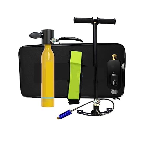 ZHELLY Tauchausrüstung, 0,5 l Tauch-Sauerstoffflaschen, tragbare Sauerstoffflaschen for Schwimmausrüstung for Erwachsene, Tauchausrüstung (Color : Yellow, Size : 0.5L Package) von ZHELLY