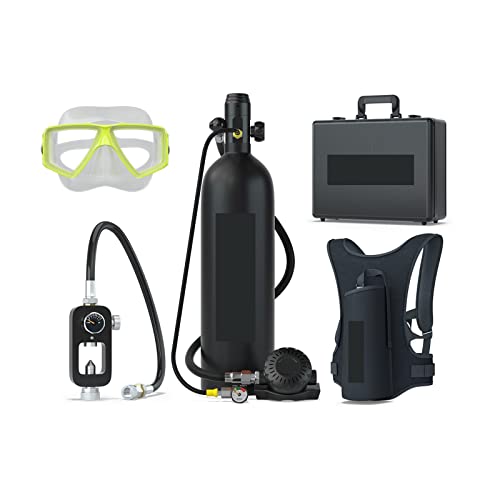ZHELLY Tauchausrüstung, 2L Outdoor-Tauchen Unterwassertauchen Rebreather Strap Rettungstauchausrüstung (Color : Noir, Size : 2XL) von ZHELLY