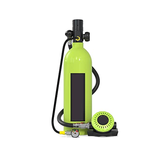 ZHELLY Tauchausrüstung, Das Kleine Tauchatemschutzgerät Mit Einem Fassungsvermögen Von 1 L Kann Als Unterwasseratemgerät for Erwachsene Verwendet Werden (Color : Green, Size : 1L) von ZHELLY