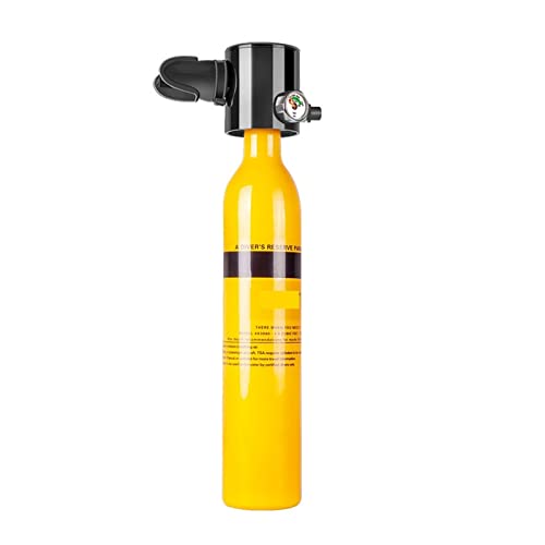 ZHELLY Tauchausrüstung, Mini-Sauerstoffflasche, Tauchunterricht, Schwimmausrüstung (Color : Single Respirator, Size : Medium) von ZHELLY