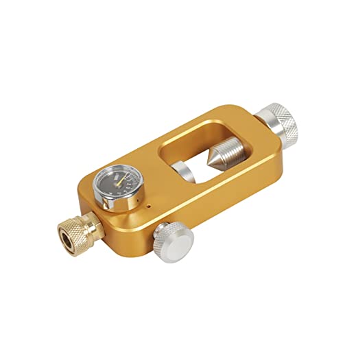ZHELLY Tauchausrüstung, Mini-Sauerstoffflaschenadapter for Tauchausrüstung (Color : Golden Adapter (psi dial), Size : Medium) von ZHELLY