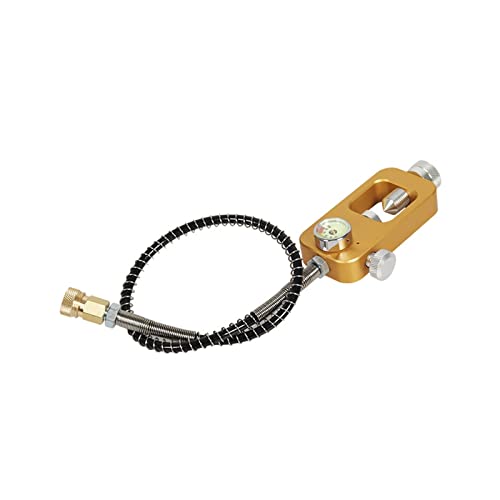 ZHELLY Tauchausrüstung, Mini-Sauerstoffflaschenadapter for Tauchausrüstung (Color : Golden Belt Tube (Mpa dial), Size : Medium) von ZHELLY