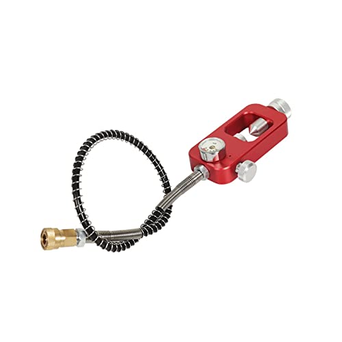ZHELLY Tauchausrüstung, Mini-Sauerstoffflaschenadapter for Tauchausrüstung (Color : Red with Tube (Mpa dial), Size : Medium) von ZHELLY