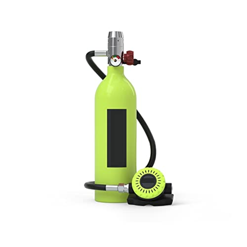 ZHELLY Tauchausrüstung, Sauerstoffflaschen-Tauchausrüstung, Feuer-Notfallrettung, Ersatz-Atemschutzmaske for Den Außenbereich (Color : Green, Size : 1L) von ZHELLY