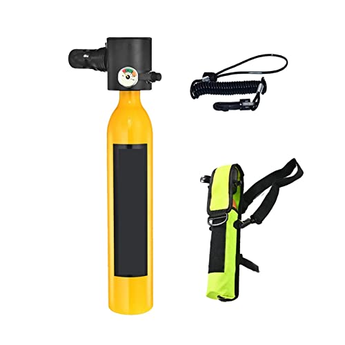 ZHELLY Tauchausrüstung, Tauchflaschen-Schwimmzubehör, Tauch-Atemschutzmaske, Tauch-Sauerstoffflasche (Color : Black1L Respirator, Size : XL) von ZHELLY