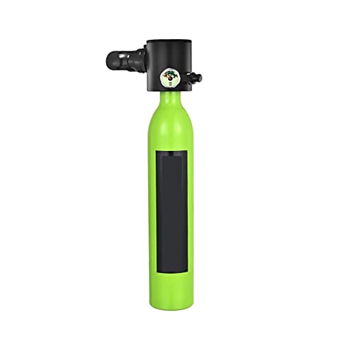 ZHELLY Tauchausrüstung, Tragbare Unterwasser-Notfallgasflasche, Ausgestattet Mit Einem Vollständigen Satz Sauerstofftanks for Tauchatemgeräte (Color : Green0.5L Respirator, Size : XL) von ZHELLY