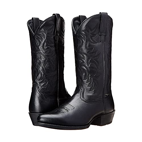 Unisex Westernstiefel Reitstiefel Weiche und Bequeme Mid Wade Stiefel von ZHHZ