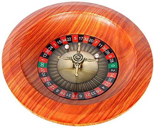 ZHIRCEKE Roulette-12-Zoll-professionelles Roulette Großer hölzerner Roulette, luxuriöser, luxuriöser Europäischer Roulette-Game-Night-Muss-Must-Muss Unterhaltung und Freizeitbrett Spiele. von ZHIRCEKE