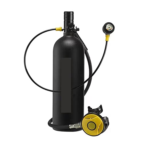 ZHNRJW Tauchflasche 3L-Zylinder-Tauchschnorchelausrüstung Tauch-Atemschutzgerät Fischkiemen-Sauerstoffzylinderausrüstung Sanfter atmen (Farbe: 3-Liter-Zylinder, Größe: X-Large) von ZHNRJW