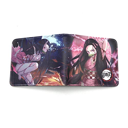 ZHOUBIN Geldbörse Anime Demon Slayer Short Color PU Manga brieftasch münzfach Kreditkarte ausweis kartenhüllen Geldtasche Wallet Brieftasche portmonee von ZHOUBIN