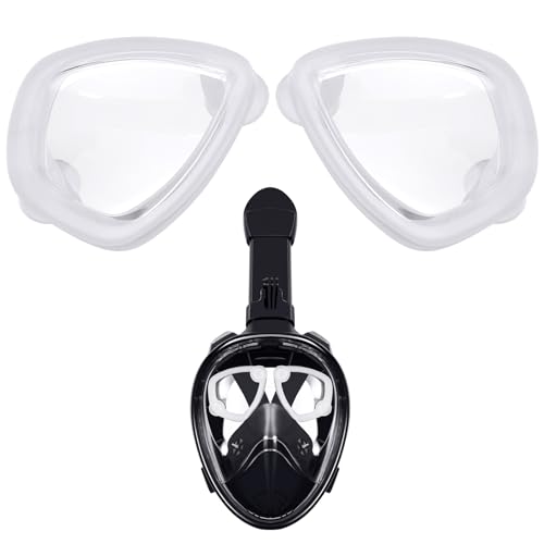 Negative Optiken für Schnorchelmaske, Brillengläser Sehhilfe für Taucherbrille Erwachsene, Focus Optische Glas für Tauchermaske, für Kurzsichtige | Individuelle Linsen -2.0 rechts von ZHXMALL