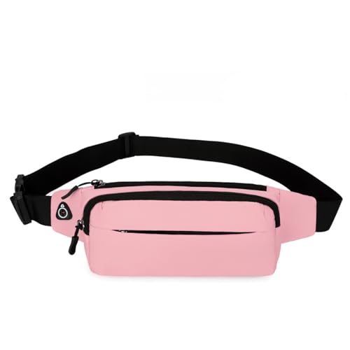 Bauchtasche Damen, Sport Wasserdicht Gurttasche, Bauchtasche für Outdoor Reisen Wandern Laufgürtel (Color : Pink) von ZILUXI
