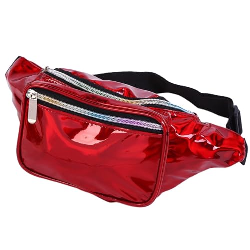 Bauchtasche Herren, Sport Wasserdicht Gurttasche, Doggy Bag für Running, Outdoor Sport, Camping, Wandern, Fahrrad (Color : Red, Size : One Size) von ZILUXI