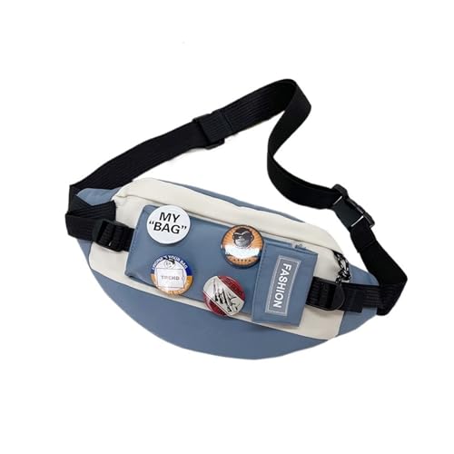 Gürteltasche, Wasserdicht Hüfttasche für Herren und Damen, Bauchtasche für Outdoor Reisen Sport Wandern Joggen Hundespaziergänge (Color : Blue, Size : One Size) von ZILUXI