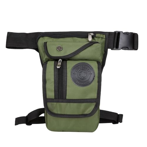 Gürteltasche, Wasserdicht & Verstellbar Brusttasche, Doggy Bag für Running, Outdoor Sport, Camping, Wandern, Fahrrad (Color : Green, Size : One Size) von ZILUXI