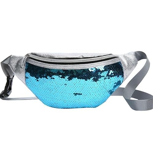 Gürteltasche Damen, Wasserdicht Hüfttasche für Herren und Damen, Handytasche Sport Geldgürtel Wandern (Color : Blue) von ZILUXI