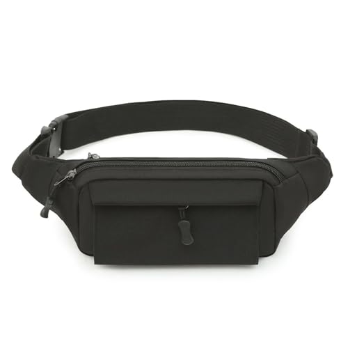 Gürteltasche Damen, Wasserdicht & Verstellbar Brusttasche, Bauchtasche für Wandern Training im Freien (Color : Black, Size : One Size) von ZILUXI