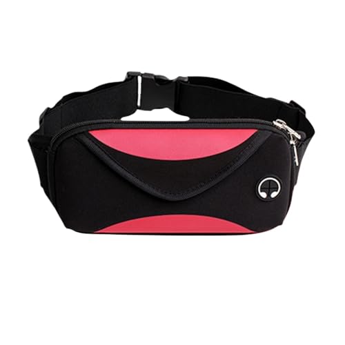 Hüfttasche, wasserdichte GüRteltasche, Bauchtasche für Wandern Training im Freien (Color : Red, Size : One Size) von ZILUXI