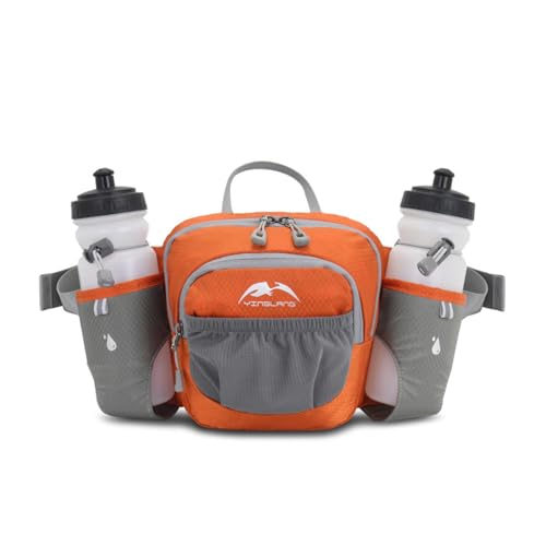 Hüfttasche Herren, Brusttasche Wasserdicht Unisex, Bauchtasche für Outdoor Reisen Wandern Laufgürtel (Color : Orange) von ZILUXI