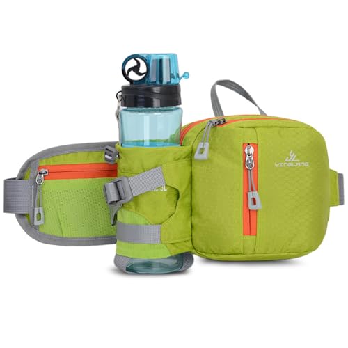 Hüfttasche Herren, Brusttasche Wasserdicht Unisex, Hüfttasche Sport Running Camping Fahrrad Reisen Joggen (Color : Green, Size : One Size) von ZILUXI