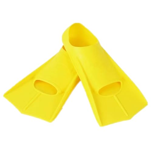 Taucherflossen für Damen & Herren, Robuste Schwimmflossen, Tauchflossen für Freitauchen und Schnorcheln -Yellow||XL von ZILUXI