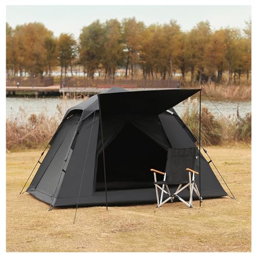Zelte mit feuchtigkeitsbeständiger Polsterung, Sonnenschutz, großes Campingzelt, stabil und leicht, verdunkelndes Zelt für Wandern, Camping, 4 Personen von ZIROXI