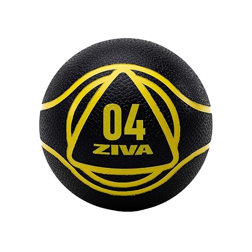 ZIVA Medicine Ball 4kg Medizinball, Schwarz von ZIVA