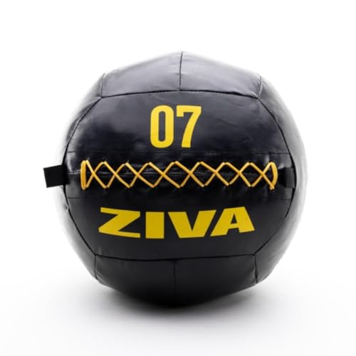 ZIVA Performance Wall Ball 7 kg Wandkugel, schwarz/gelb, Einheitsgröße von ZIVA