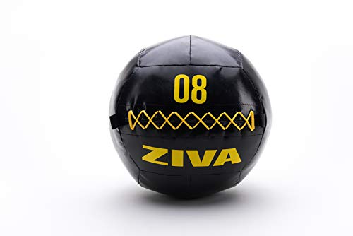 ZIVA Performance Wandball, 8 kg Wandkugel, schwarz/gelb, Einheitsgröße von ZIVA
