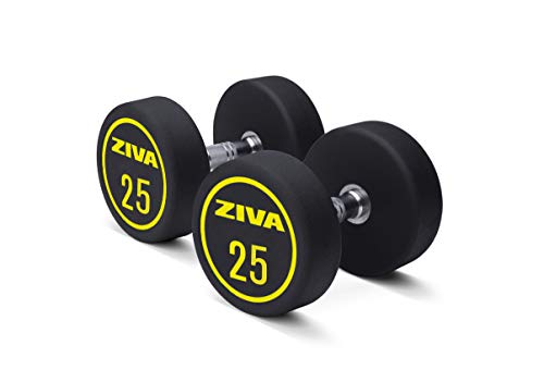 ZIVA Performance hanteln, schwarz/gelb, 25 Kg von ZIVA