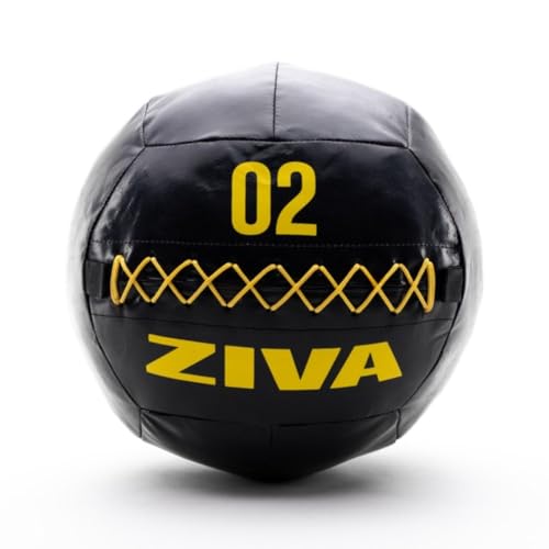 ZIVA Performance Wall Ball 2 kg Wandkugel, schwarz/gelb, Einheitsgröße von ZIVA