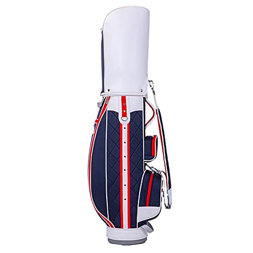 Golf-Cart-Tasche für Männer und Frauen, leichte Golf-Reisetasche, fasst 14 Schläger, wasserdichte PU-Golf-Staff-Tasche von ZJDYDY