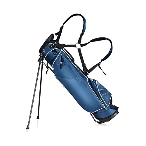 Golfschlägertaschen, Golf-Standtaschen für Herren, tragbar, leicht, Golfschläger-Cart-Taschen, Damen-Golfschläger-Tragetaschen (Farbe: Blau) von ZJDYDY