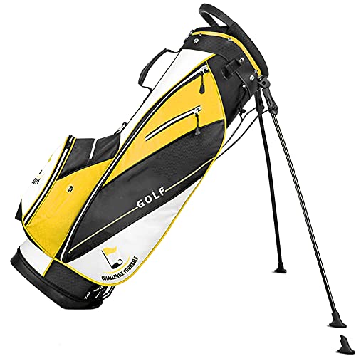 Leichte Golf-Standtasche, Golf-Cart-Tasche für Herren und Damen, tragbare Golf-Reisetasche mit doppeltem Schultergurt, 5-Wege-Trennwand von ZJDYDY