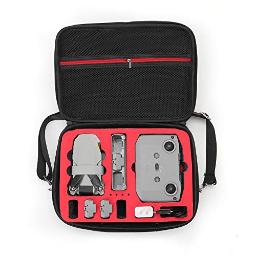 Tragetasche für DJI Mini 2 Drone und Zubehör, Tragbare wasserdichte Koffer Taschen Handtasche für DJI Mini 2 Drone, Ideal für Reisen und Aufbewahrung (Rot) von ZJRXM Zubehör für DJI Drone