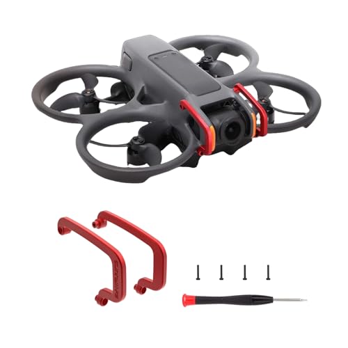 ZJRXM Avata 2 Drohne Stoßstange Schutzstange Zubehör, Schutzleiste Halterung Gimbal Kamera Bumper Schutz für DJI Avata 2 Drone, Antikollisions im Flug (Rot) von ZJRXM