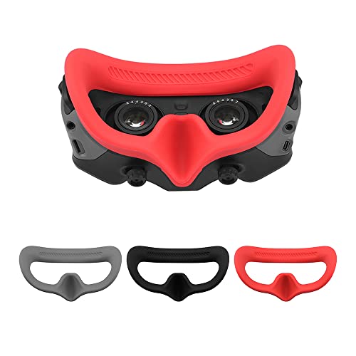 ZJRXM Avata FPV Drone Zubehör, Faceplate Eye Pad Schutzhülle für DJI Goggles 2 (Rot) von ZJRXM
