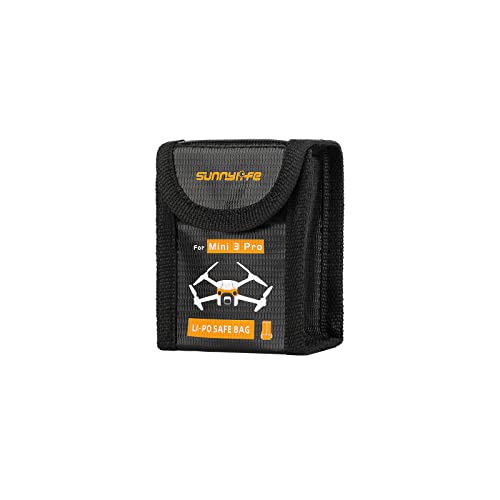 ZJRXM Mini 3 Pro Battery Tasche für DJI Mini 3 Pro Drone Battery Zubehör, Explosionsgeschützte Feuerfest Batterie Schützende Safe Bag Case für DJI Mini 3 Pro Battery (Für 1PC Batterien) von ZJRXM