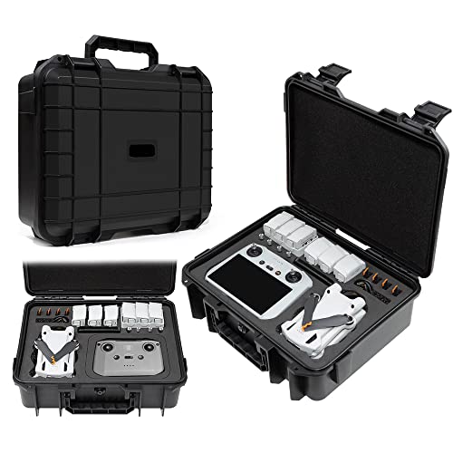 ZJRXM Mini 3 Pro Koffer für DJI Mini 3 Pro Drone Zubehör, Professioneller Kompakt wasserdichte Hartschalenkoffer für DJI Mini 3 Pro von ZJRXM