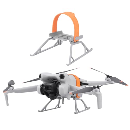 ZJRXM Mini 4 Pro Landefüße, Faltbares Verlängerungsfahrwerk Kit für DJI Mini 4 Pro Zubehör, Mini 4 Pro Drohne Erweiterte Fahrwerk Landegestell (Orange) von ZJRXM