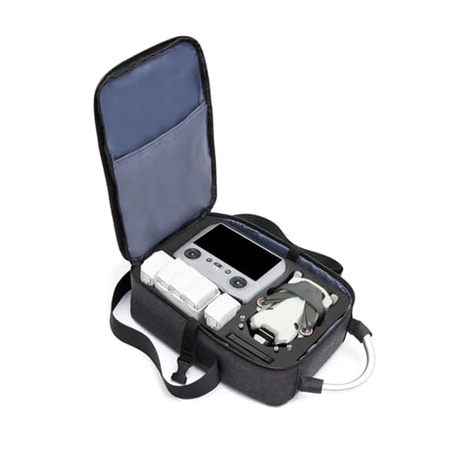 ZJRXM Mini 4 Pro Tragetasche, Tragetasche Aufbewahrungs Tasche Tragbare Umhängetasche Handtasche für DJI Mini 4 Pro Drone Zubehör (Schwarz) von ZJRXM