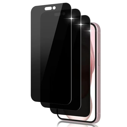 ZJWHDSKF 3pcs Anti-Spy Gehärtetes Glas für iPhone 13 14 15 16 Pro Max 15 Plus Privatsphäre Screen Protector Für iPhone 11 12 Pro Xr Xs Max Mini von ZJWHDSKF
