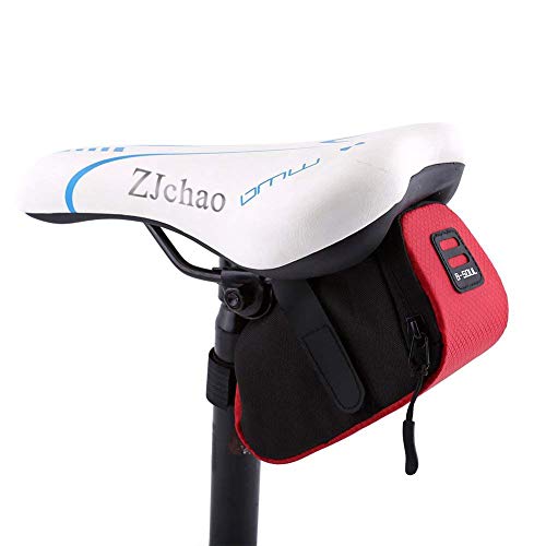 ZJchao Handtasche Fahrradtasche für Sattel Sattelstütze Straße Radfahren Wasserdicht für Mountainbikes und Sattel Sitz Paket, rot von ZJchao