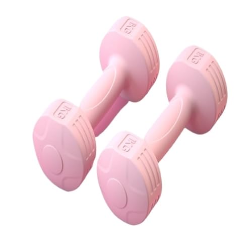 Hantel Hanteln, Damen-Heimfitnessgeräte, Yoga-Übungen, Armmuskeltraining, Handtraining-Hanteln Dumbell (Color : Pink, Size : 8kg) von ZKSXSM